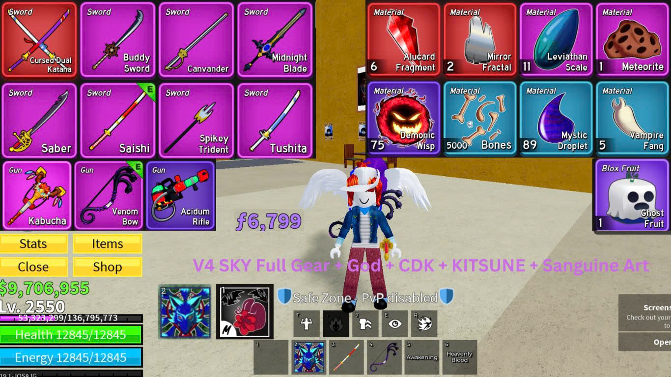 V4 SKY Full Gear + God + CDK + KITSUNE + Sanguine Art