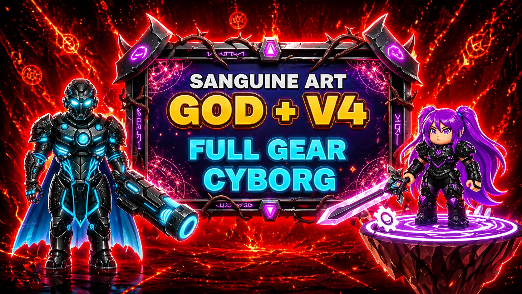 100% SANGUINE + CDK + CYBORG FULL GEAR